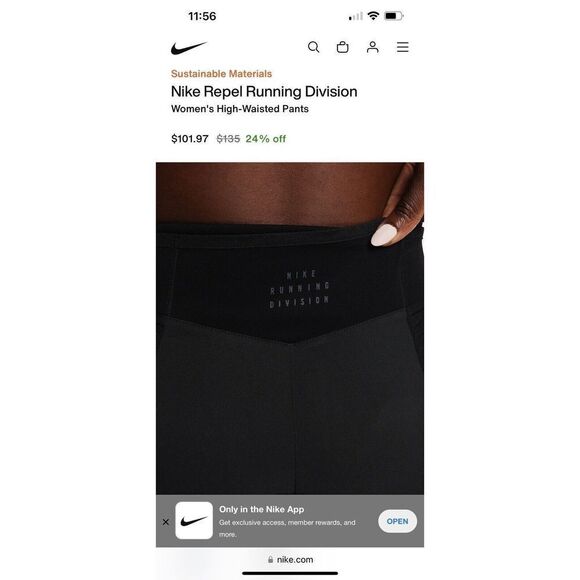 Nike FB7825-010 Women's Sz Small Black Run Division Storm-Fit Run Jogger Pants - Picture 12 of 16